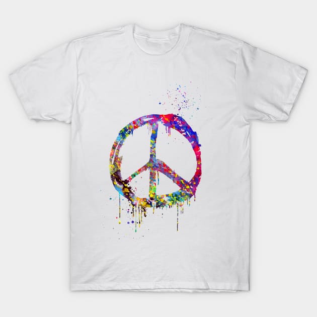 Peace Sign T-Shirt by erzebeth